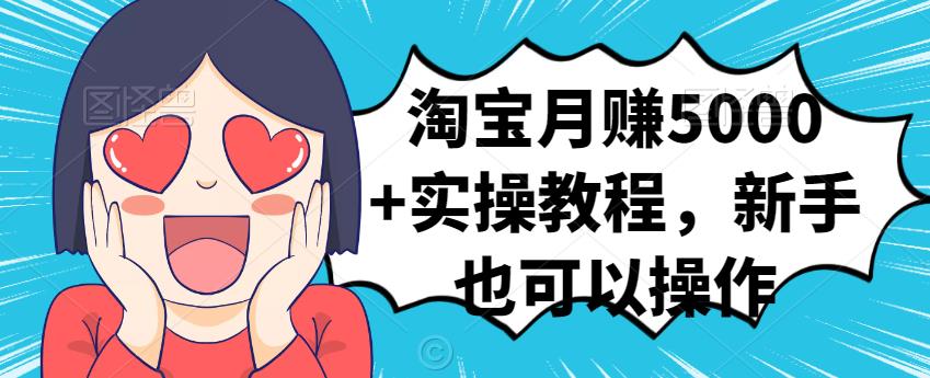 淘宝月赚5000 实操教程，新手也可以操作-星璨学社