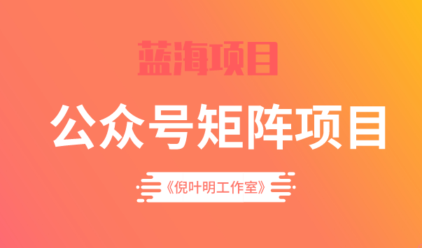 蓝海公众号矩阵项目训练营，0粉冷启动，公众号矩阵账号粉丝突破30w-星璨学社