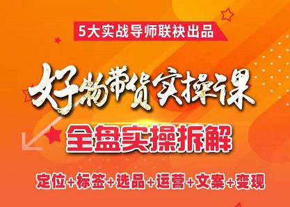 抖音好物带货实操课，全盘拆解抖音好物带货号全套流程打法-星璨学社