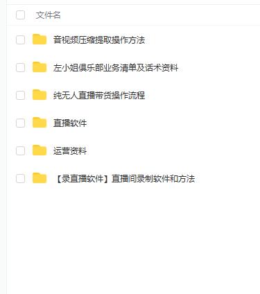 左小姐-直播带货俱乐部十三行、无人直播，全套教程附：工具、文档、话术资料-星璨学社
