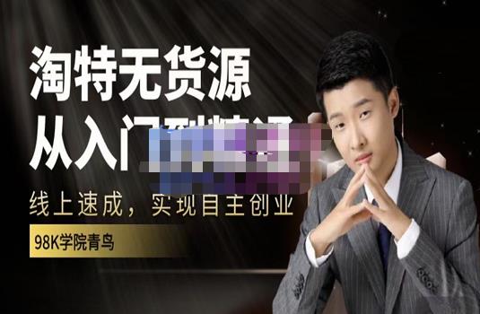 98k学院的淘特无货源线上速成课，从入门到精通，让你最小投入，最高回报-星璨学社