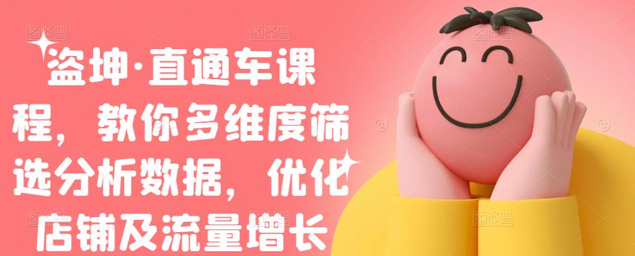 盗坤·直通车课程，教你多维度筛选分析数据，优化店铺及流量增长-星璨学社