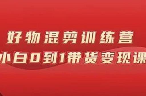 万三好物混剪训练营：小白0到1带货变现课-星璨学社