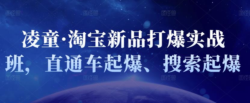 凌童·淘宝新品打爆实战班，直通车起爆、搜索起爆-星璨学社