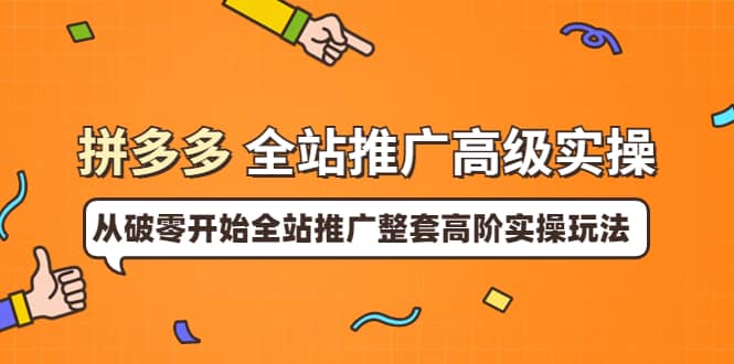 拼多多全站推广高级实操：从破零开始全站推广整套高阶实操玩法-星璨学社