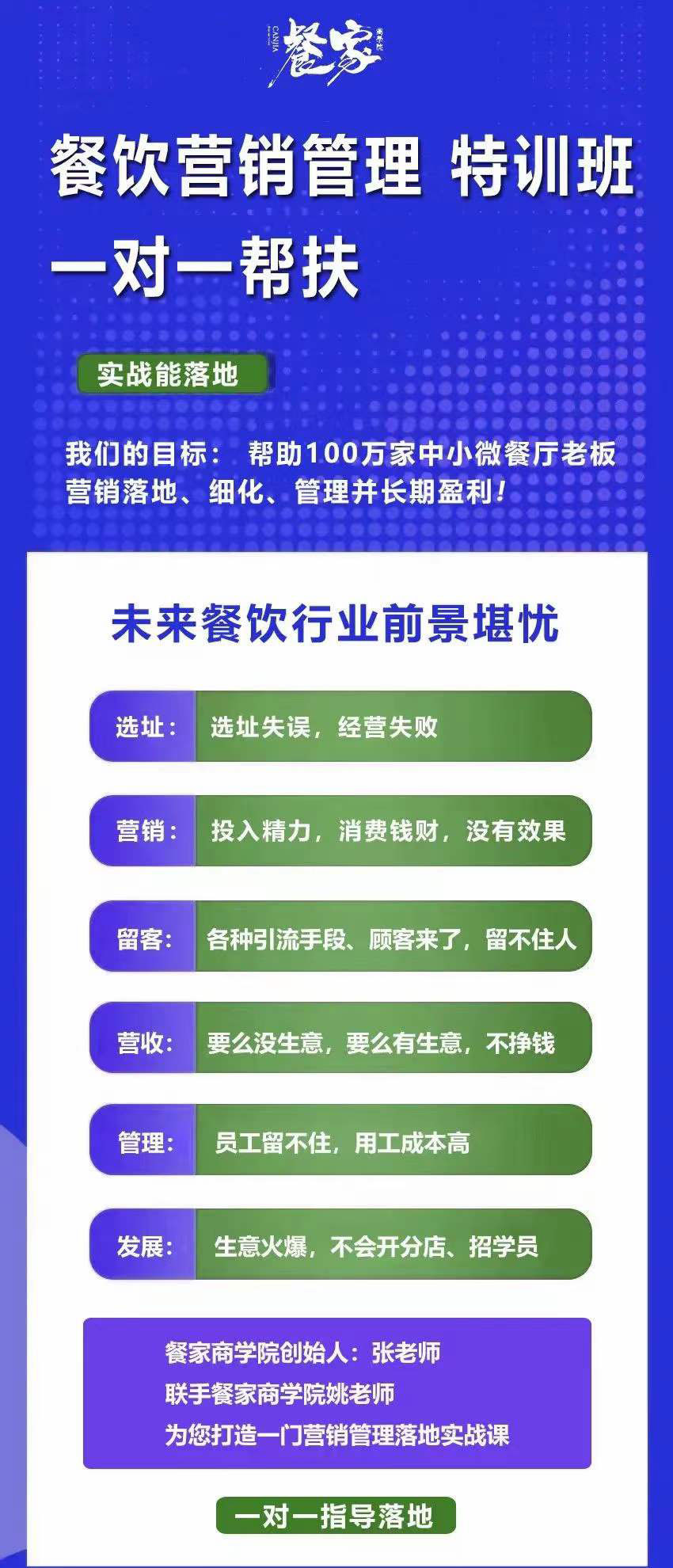 图片[1]-餐饮营销管理特训班：选址 营销 留客 营收 管理 发展-星璨学社