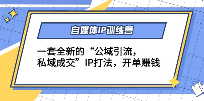 自媒体IP训练营(12 13期)一套全新的“公域引流，私域成交”IP打法-星璨学社