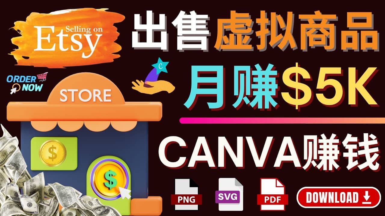通过Etsy出售Canva模板，操作简单，收益高，月赚5000美元-星璨学社
