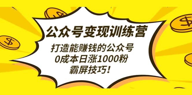 公众号变现训练营（第3期）-星璨学社