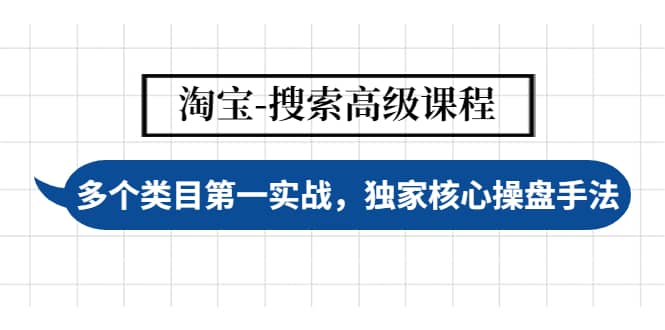 淘宝-搜索高级课程：多个类目第一实战，独家核心操盘手法-星璨学社