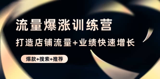 流量爆涨训练营：打造店铺流量 业绩快速增长 (爆款 搜索 推荐)-星璨学社