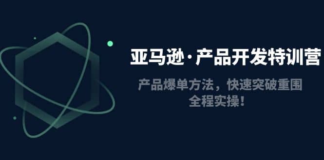 亚马逊·产品开发特训营：产品爆单方法，快速突破重围，全程实操-星璨学社