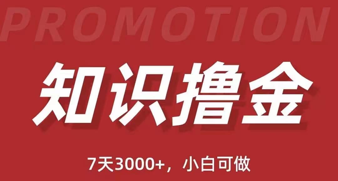 抖音知识撸金项目：执行力强当天见收益(教程 资料)-星璨学社