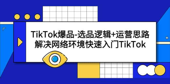 TikTok爆品-选品逻辑 运营思路：解决网络环境快速入门TikTok-星璨学社