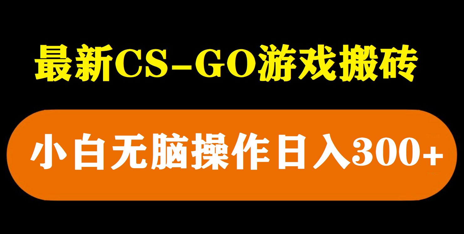 最新csgo游戏搬砖游戏，无需挂机小白无脑也能日入300-星璨学社