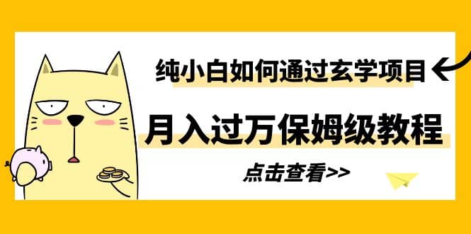 纯小白如何通过玄学项目月入过万保姆级教程-星璨学社