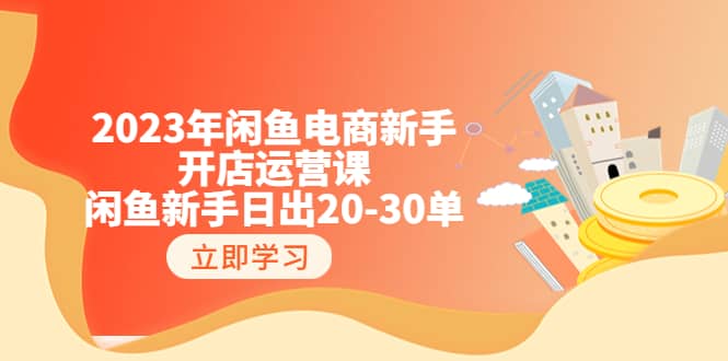 2023年闲鱼电商新手开店运营课：闲鱼新手日出20-30单（18节-实战干货）-星璨学社