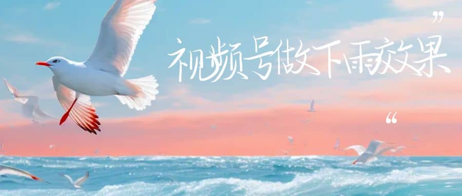 视频号做下雨视频一个账号一周涨粉10W 年入100w-星璨学社