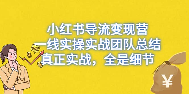 小红书导流变现营，一线实战团队总结，真正实战，全是细节，全平台适用-星璨学社