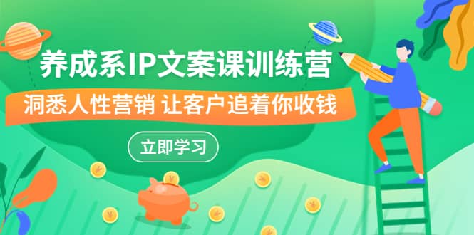 养成系-IP文案课训练营，文案心法的天花板 洞悉人性营销 让客户追着你收钱-星璨学社