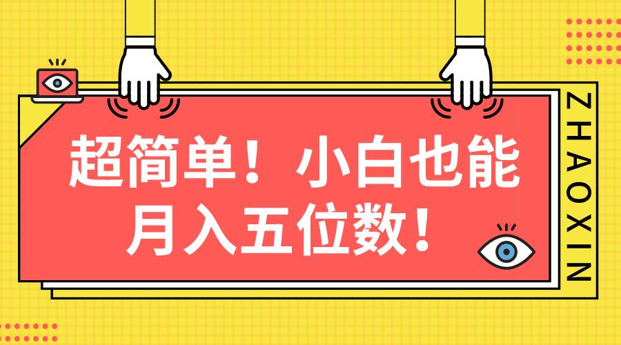超简单图文项目！小白也能月入五位数-星璨学社