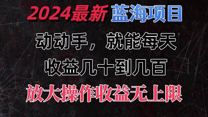 有手就行的2024全新蓝海项目，每天1小时收益几十到几百，可放大操作收…-星璨学社