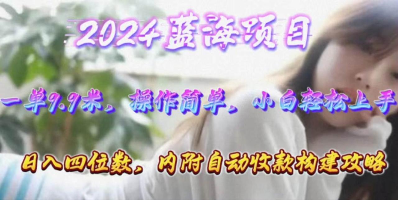 年轻群体的蓝海市场，1单9.9元，操作简单，小白轻松上手，日入四位数-星璨学社