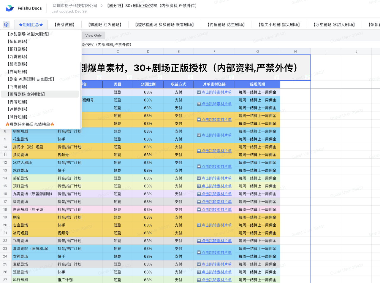 短剧CPS推广项目,提供5000部短剧授权视频可挂载, 可以一起赚钱-星璨学社