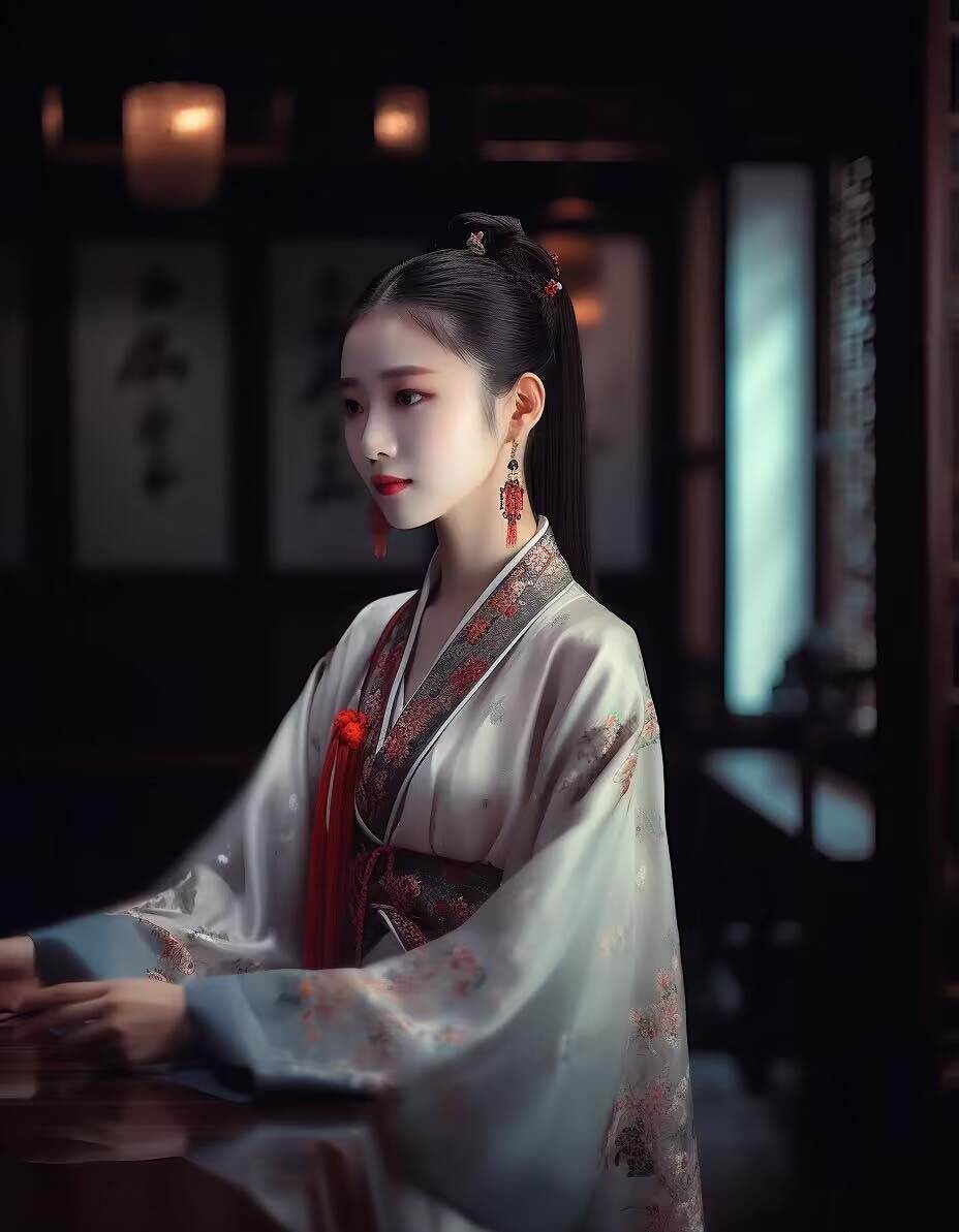 图片[8]-Midjourney关键词-AI生成中国风古装汉服美女人像提示关键词-星璨学社