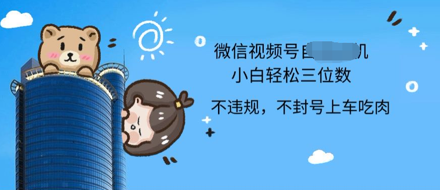 2024最新微信视频号挂机小白可上手，轻松日入三位数-星璨学社