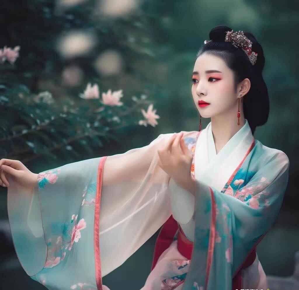 图片[3]-Midjourney关键词-AI生成中国风古装汉服美女人像提示关键词-星璨学社