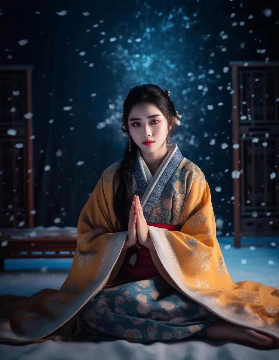 图片[5]-Midjourney关键词-AI生成中国风古装汉服美女人像提示关键词-星璨学社