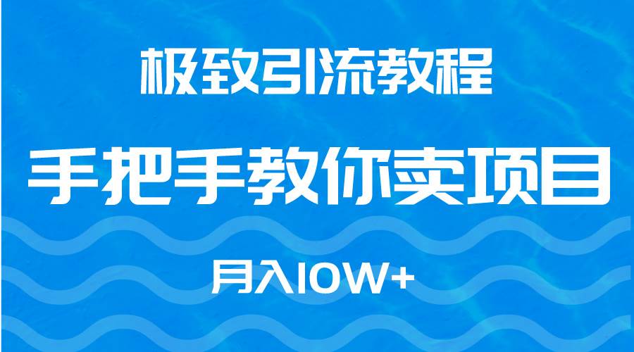 极致引流教程，手把手教你卖项目，月入10W+-星璨学社