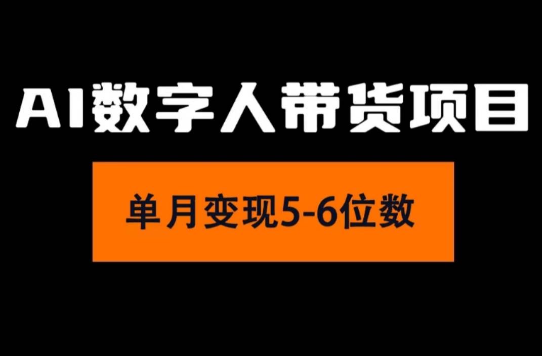 2024年Ai数字人带货，小白就可以轻松上手，真正实现月入过万的项目-星璨学社