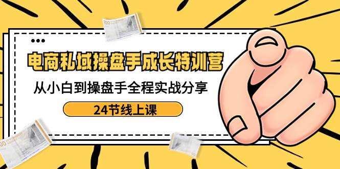 电商私域-操盘手成长特训营：从小白到操盘手全程实战分享-24节线上课-星璨学社