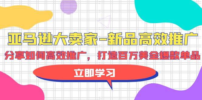 亚马逊 大卖家-新品高效推广，分享如何高效推广，打造百万美金爆款单品-星璨学社