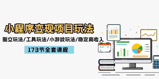 小程序变现项目玩法：图文玩法/工具玩法/小游戏玩法/稳定高收入/173节课程-星璨学社