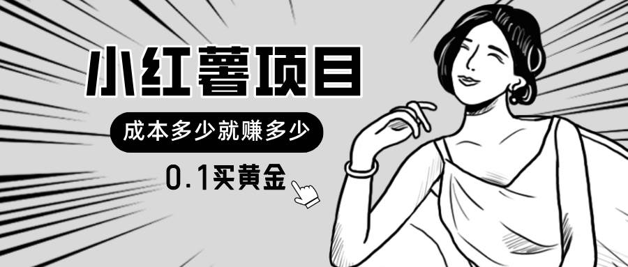 小红薯暴力项目，0.1买黄金。操作简单，日入无上限，可无限扩大。-星璨学社