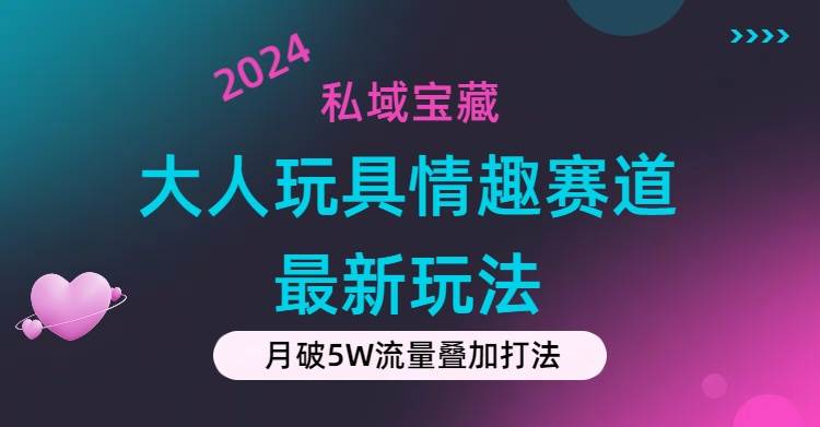 私域宝藏：大人玩具情趣赛道合规新玩法，零投入，私域超高流量成单率高-星璨学社
