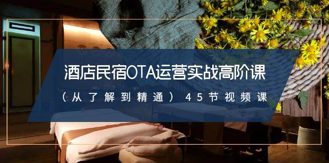 酒店民宿-OTA运营实战高阶课（从了解到精通）45节视频课-星璨学社