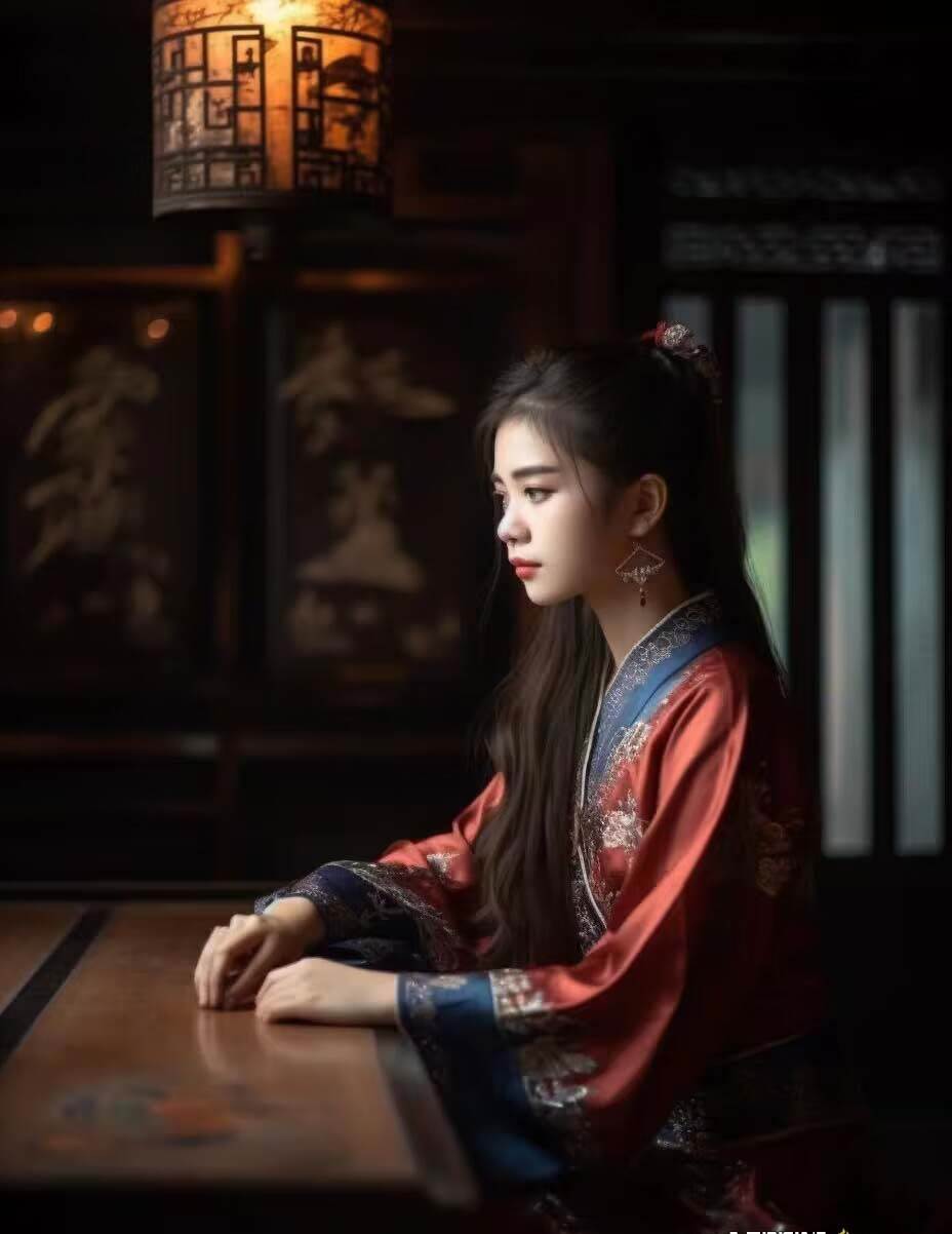 图片[7]-Midjourney关键词-AI生成中国风古装汉服美女人像提示关键词-星璨学社