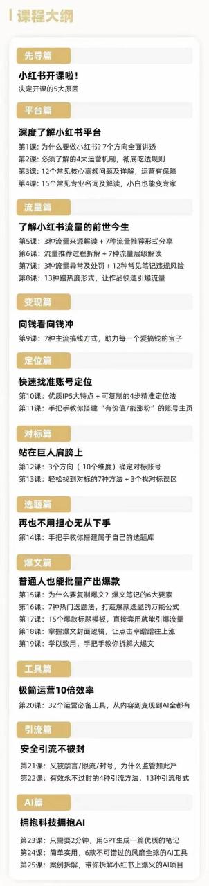 2024年最新小红书运营课程：普通人也能引爆小红书（25节课）-星璨学社