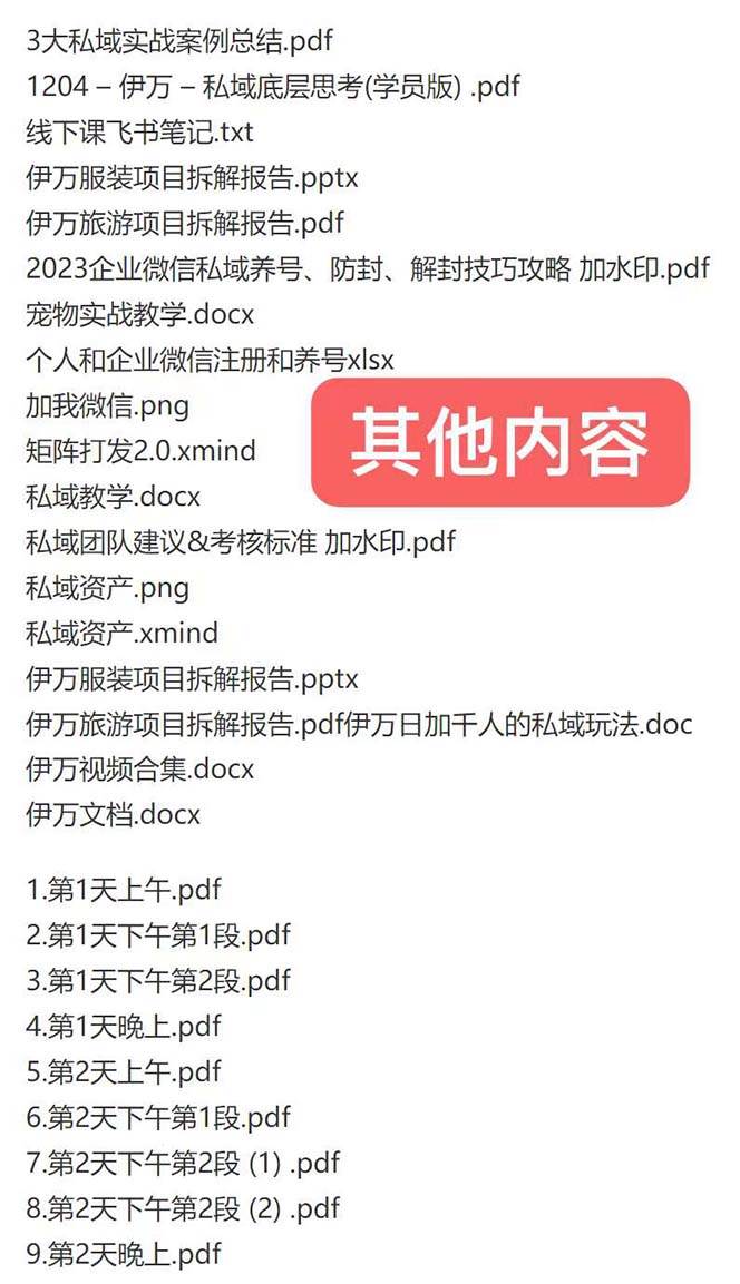 图片[2]-私域收费课程笔记：线下课录音+飞书笔记和文档PPt，私域必看！-星璨学社