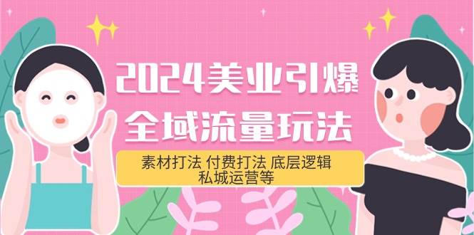 2024美业-引爆全域流量玩法，素材打法 付费打法 底层逻辑 私城运营等(31节)-星璨学社
