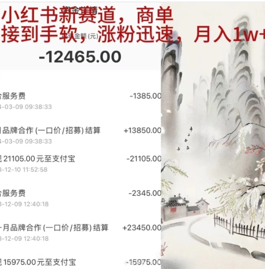 小红书新赛道，商单接到手软，涨粉迅速，一个月1w+-星璨学社