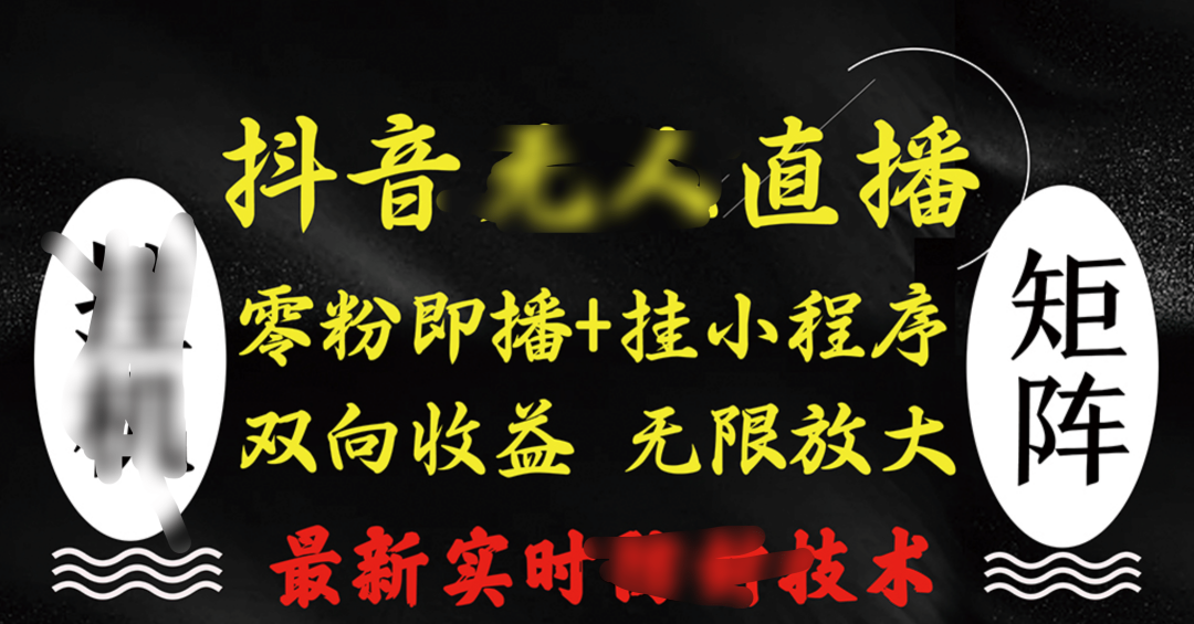 图片[1]-抖音无人直播最新独家玩法，小雪花+撸音浪双向收益，可矩阵放大-星璨学社