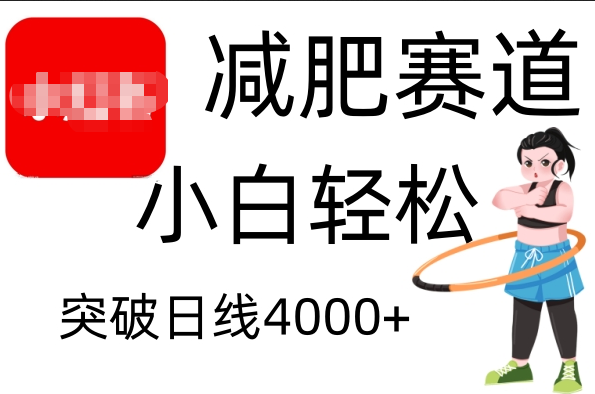 小红书减肥赛道，小白轻松日利润4000+-星璨学社