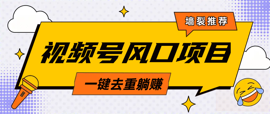 视频号风口蓝海项目，中老年人的流量密码，简单无脑，一键去重，轻松月入过万-星璨学社