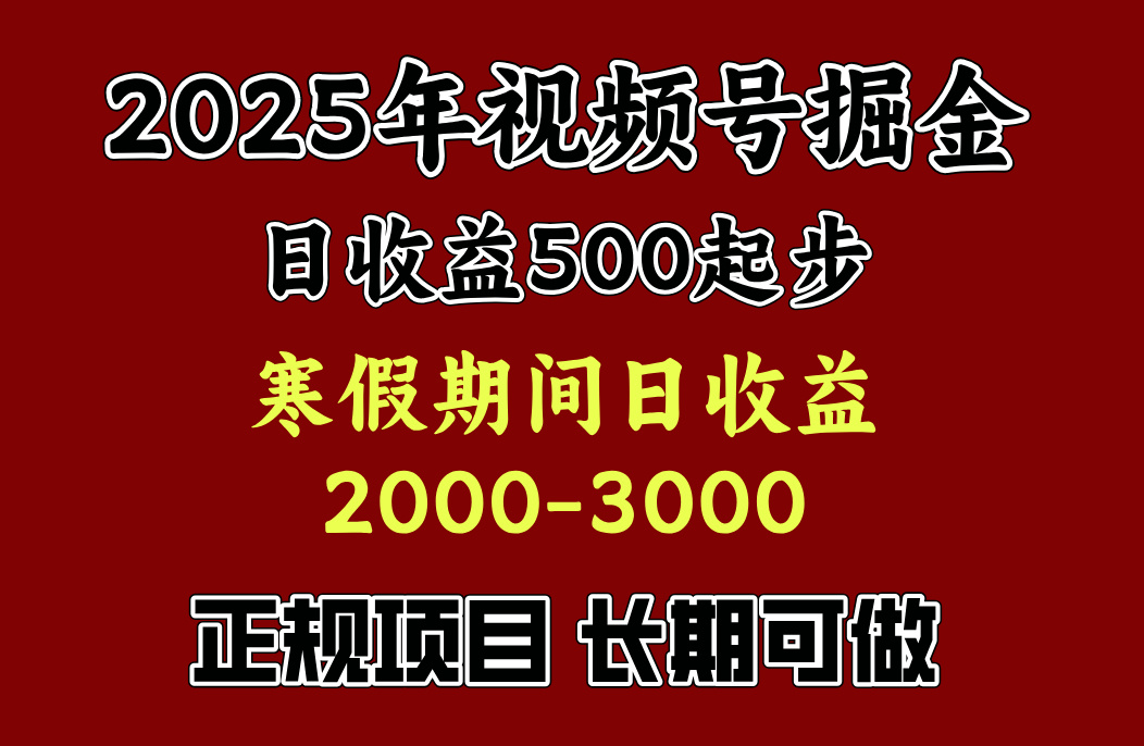寒假期间一天收益2000+，小白一天就能上手-星璨学社