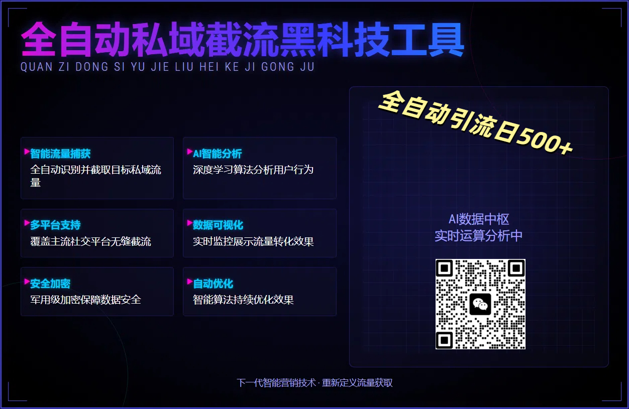 全自动私域截流黑科技工具——全自动引流日500+-星璨学社